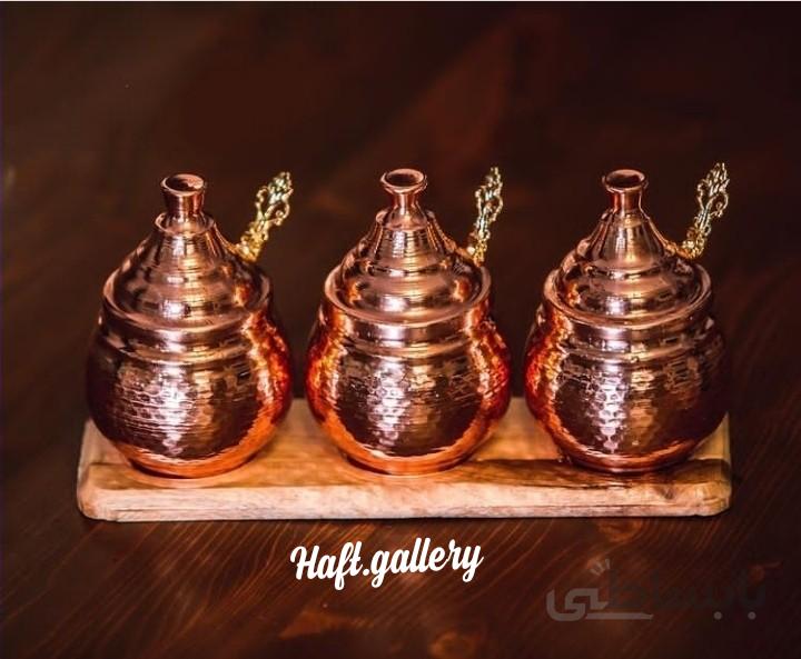 ظرف ادویه مسی ۳ تایی کد ۱۰۲۳۳۲