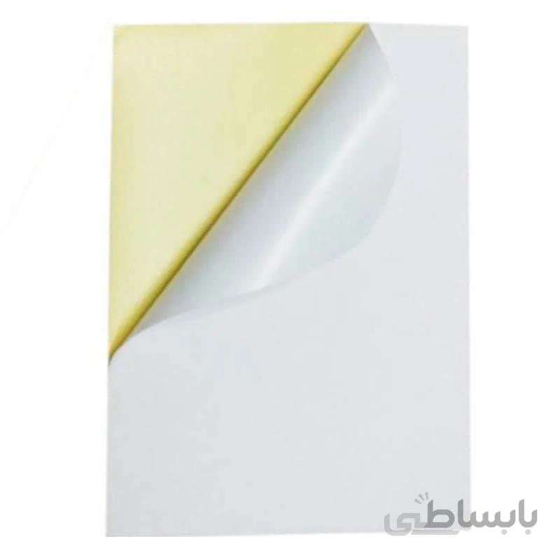کاغذ پشت چسب دار مات سایز A4 تک برگ