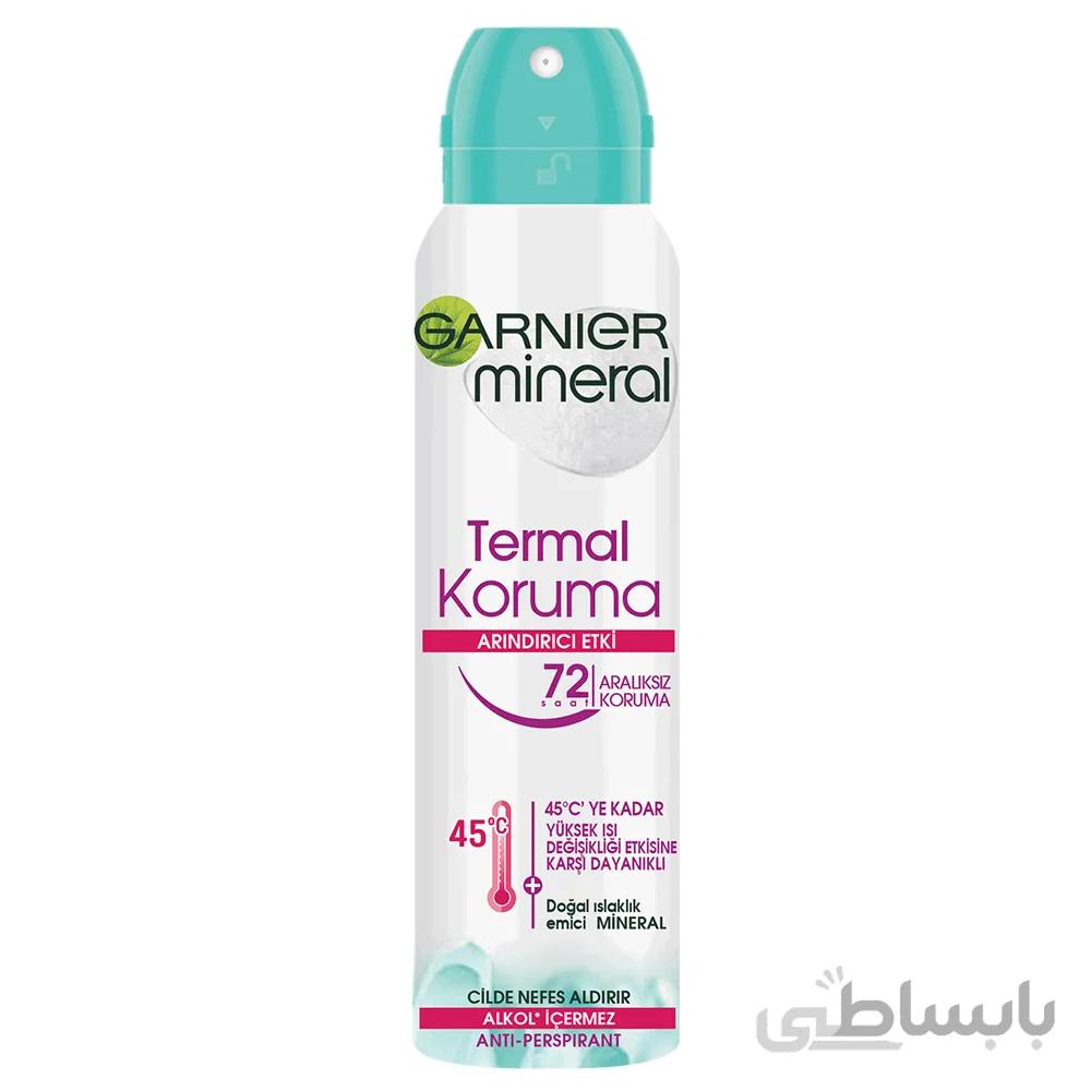 اسپری دئودورانت 72 ساعته مدل ترمال کروما حجم 150 میل ا Mineral Termal Koruma Sprey Deodorant