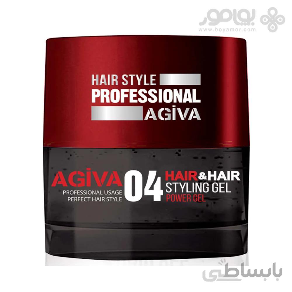 ژل سخت حالت دهنده مو مدل آگیوا استایلینگ شماره 4 700 میلی لیتر ا Agiva Styling Gel 04 700 Ml (power Gel)