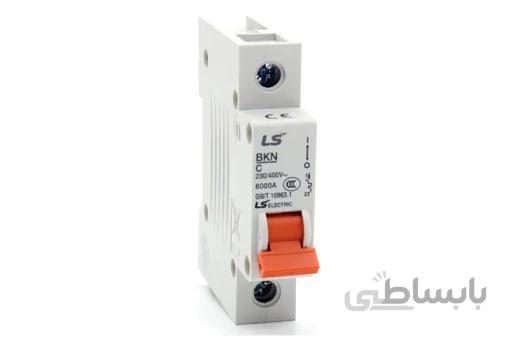 کلید LS مینیاتوری،1 پل،1 فاز ،1 آمپر،6 کیلو آمپر، سری BKN