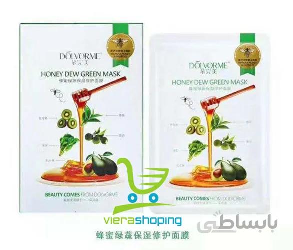 ماسک ورقه ای شیره 7میوه (سبز شبنم عسلی)