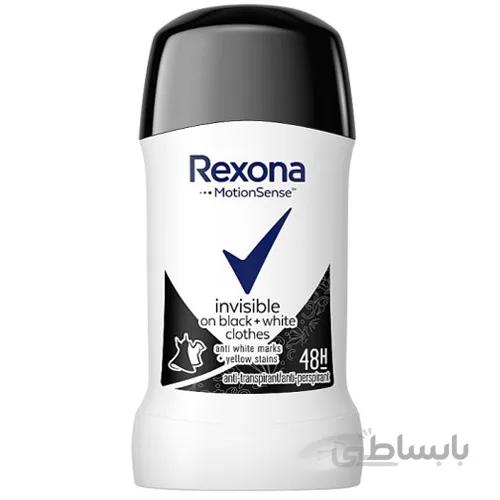 مام رکسونا بلک وایت زنانه اینویزیبل invisible black and white 40 ml