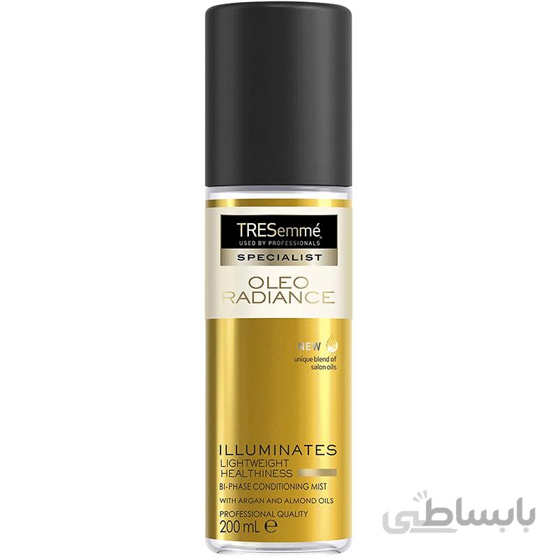 اسپری دوفاز نرم کننده و درخشان کننده مو اولئو ترزمه_ترزمی_ترسمی Tresemme Oleo Radiance Conditioner Two-phase hair spray 200 ml