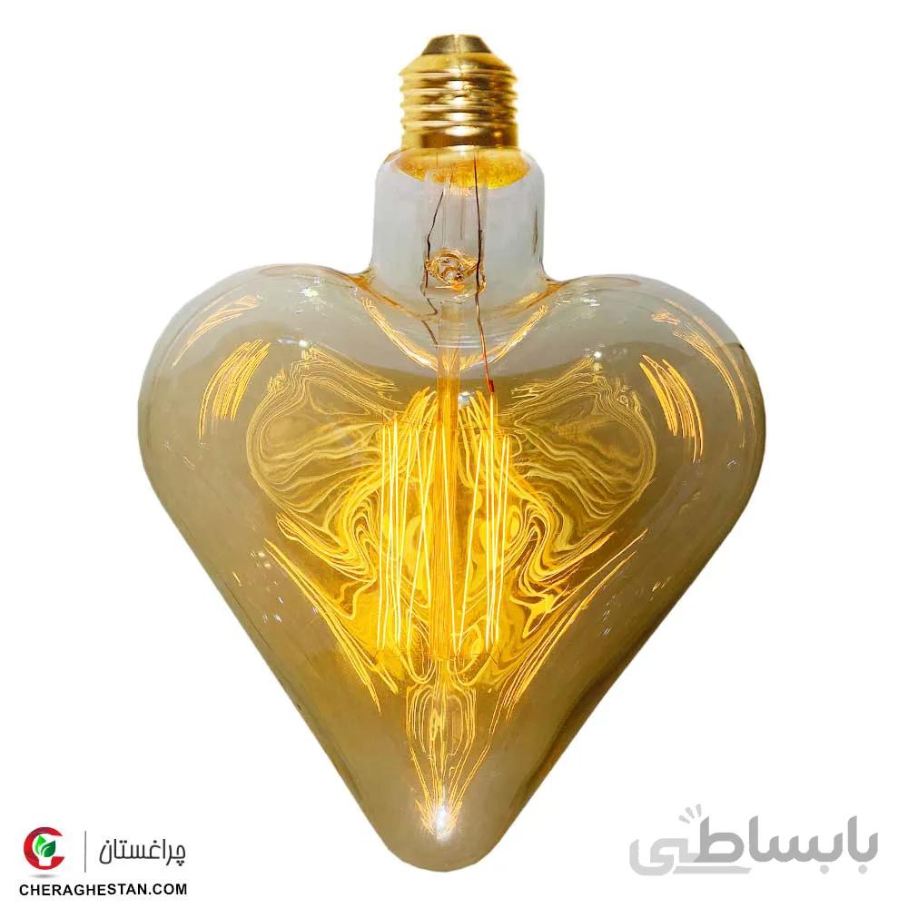 لامپ ادیسونی طرح و مدل قلب