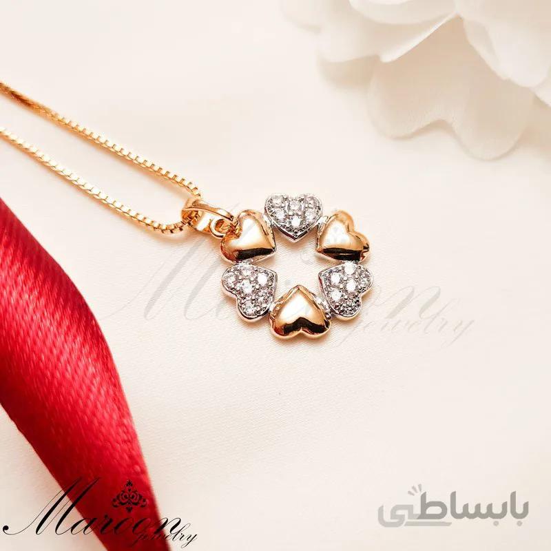 گردنبند چند قلب مارون CN180