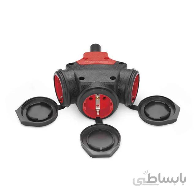 3 راهی صنعتی کرال پارت الکتریک ا Part Electric 3 way Industrial socket-outlets ( portable adaptor )