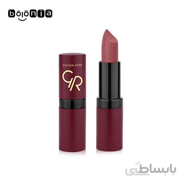 رژ لب جامد گلدن رز مدل Velvet Matte (کد16)