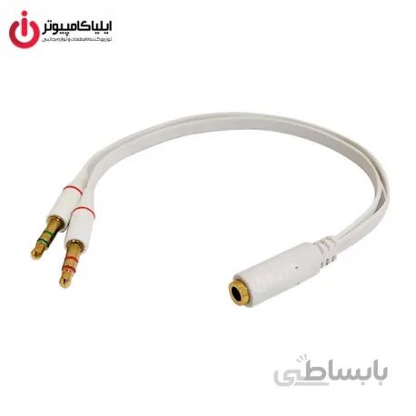 تبدیل صدا 1 مادگی به 2 نر فیش 3.5 میلیمتری نوت بوک