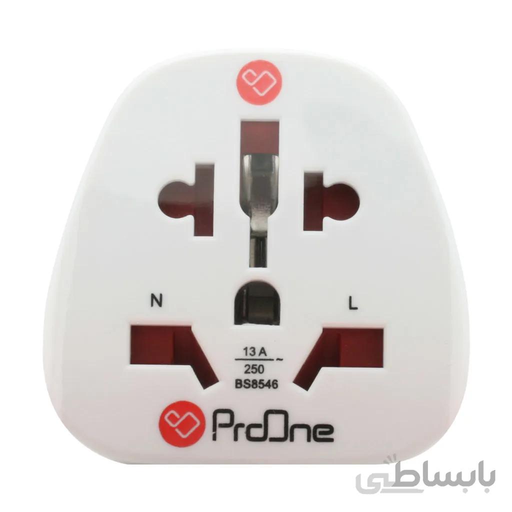 مبدل برق 3 پین به 2 پین پرو وان مدل C01 ا ProOne C01 3Pin to 2Pin Power Converter