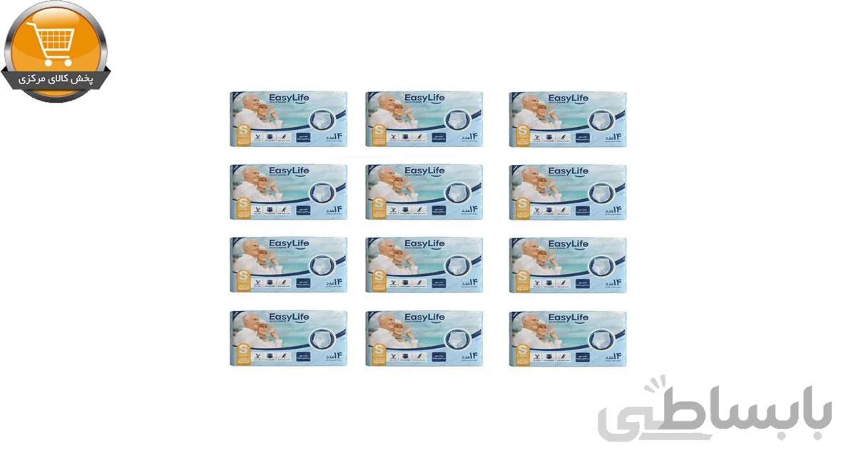 پوشینه شورتی بزرگسال ایزی لایف کد 01 سایز کوچک مجموعه 12 عددی