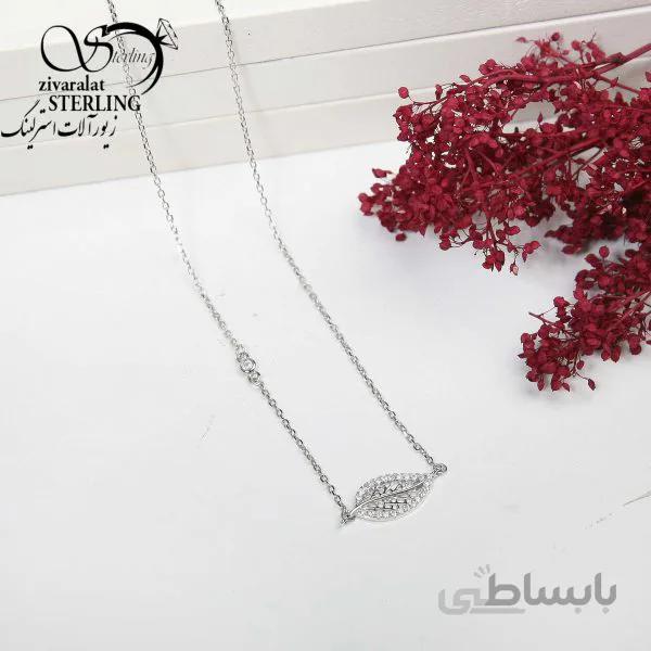 گردنبند نقره زنانه طرح اشک