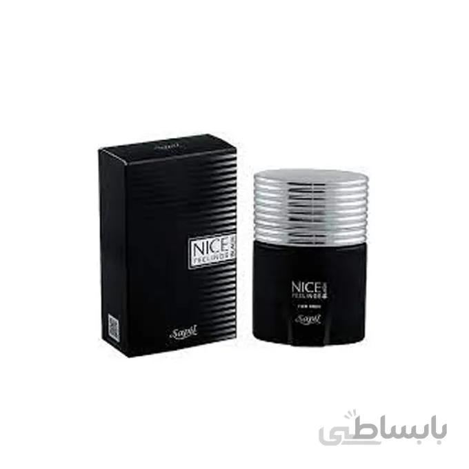 ادکلن مردانه نایس مشکی SAPIL ساپیل Nice Feelings حجم 75 میلی لیتر