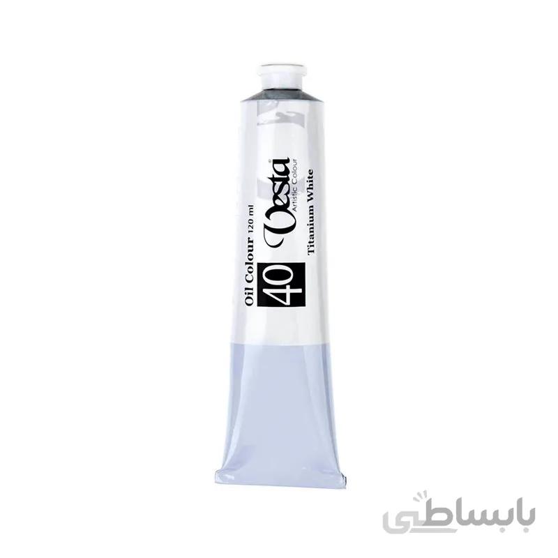 رنگ روغن وستا Titanium White 40 حجم 120 میل