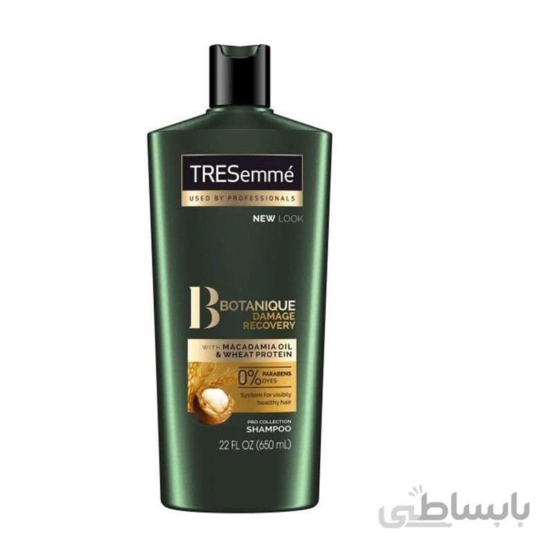 شامپو ترمیم کننده بوتانیک ترزمه_ترزمی_ترسمی Tresemme Botanique Damage Recovery Shampoo 650ml