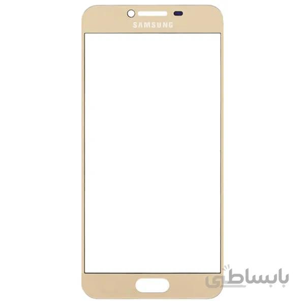 گلس تعمیراتی سامسونگ SAMSUNG C9 PRO / C9000 اورجینال طلایی سفید مشکی طلایی مات