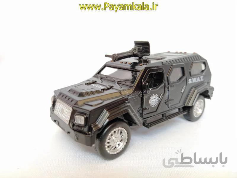 ماشین اسباب بازی هامر نظامی پلیس مشکی (KINGS TOY)