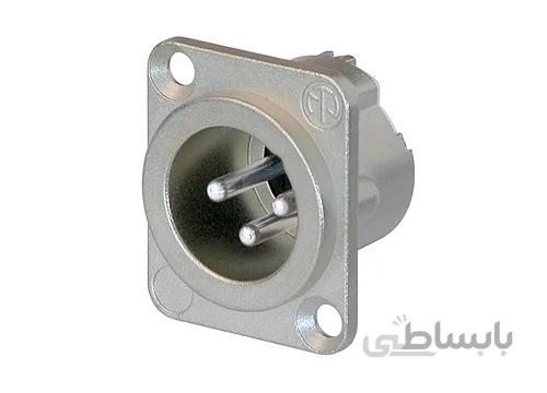فیش نصبی نر نوتریک nc3md lx ا Male XLR Connector Neutrik NC3MD-LX
