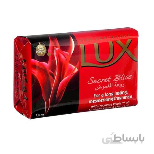 صابون لوکس بزرگ ۱۷۰ گرم همراه با رایحه گل بنفشه مصری و روغن المی – برای ماندگاری طولانی مدت و معطر نگه داشتن پوست – Lux soap Secret Bliss