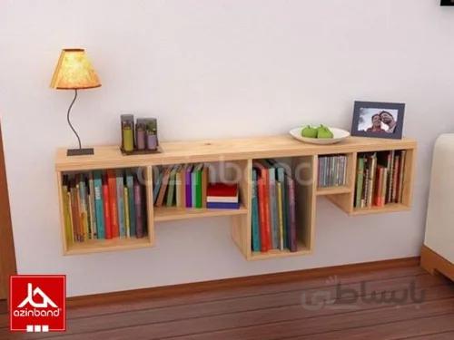 کتابخانه چوبی دیواری ا کتابخانه چوبی با چوب درختان میوه یا جنگلی