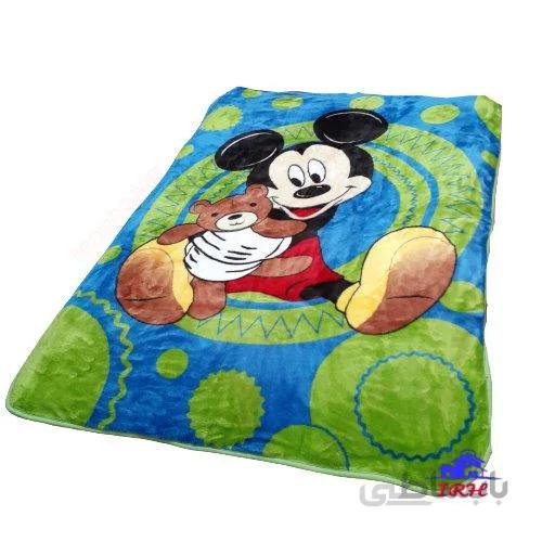 پتو کودک نرمینه طرح میکی موس
