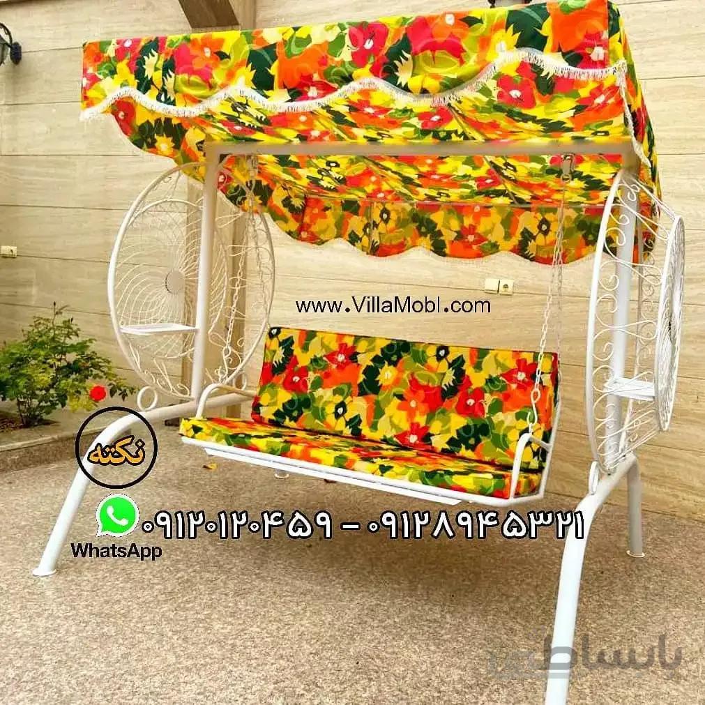 تاب باغی و تاب حیاطی مدل گلبرگ سه نفره