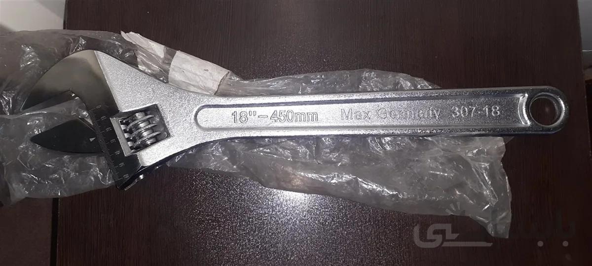 آچار فرانسه FORGED STEEL آلمان سایز ۱۸ یا ۴۵۰mm