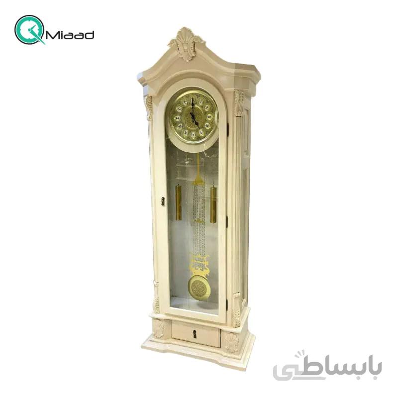 ساعت ایستاده و کنارسالنی کلاسیک مدل 802 کرم