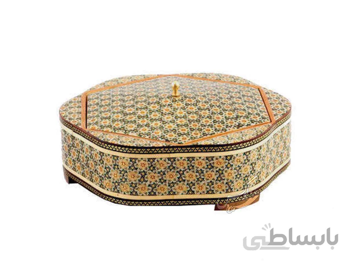 شکلات خوری خاتم کاری مدل ارغنون