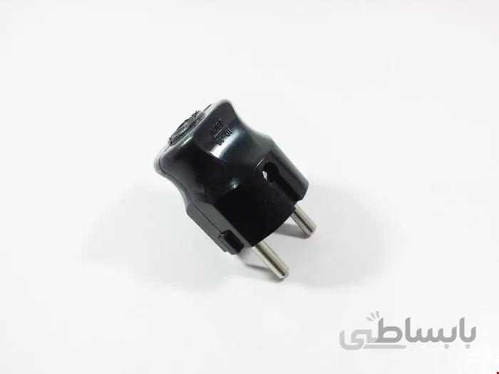 دوشاخه برق آرمان رنگ سیاه
