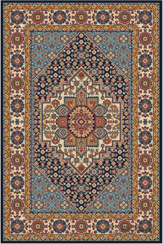 فرش ستاره کویر یزد کلکسیون شاهسون طرح B-40A-5190