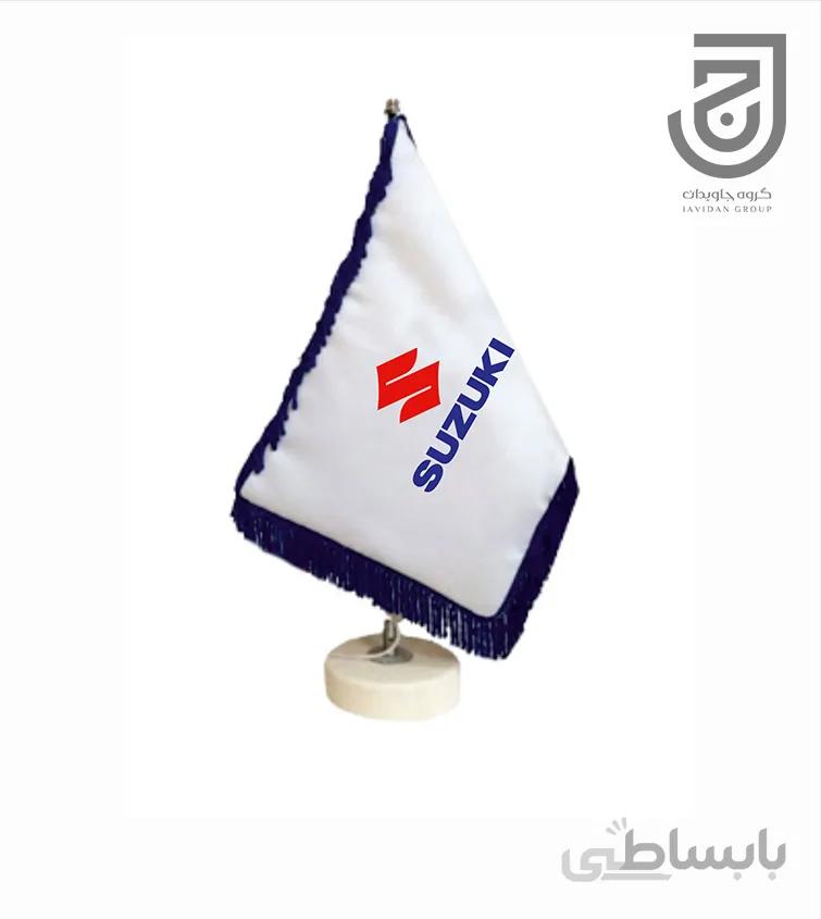 پرچم رومیزی طرح خودروی سوزوکی دور ریشه