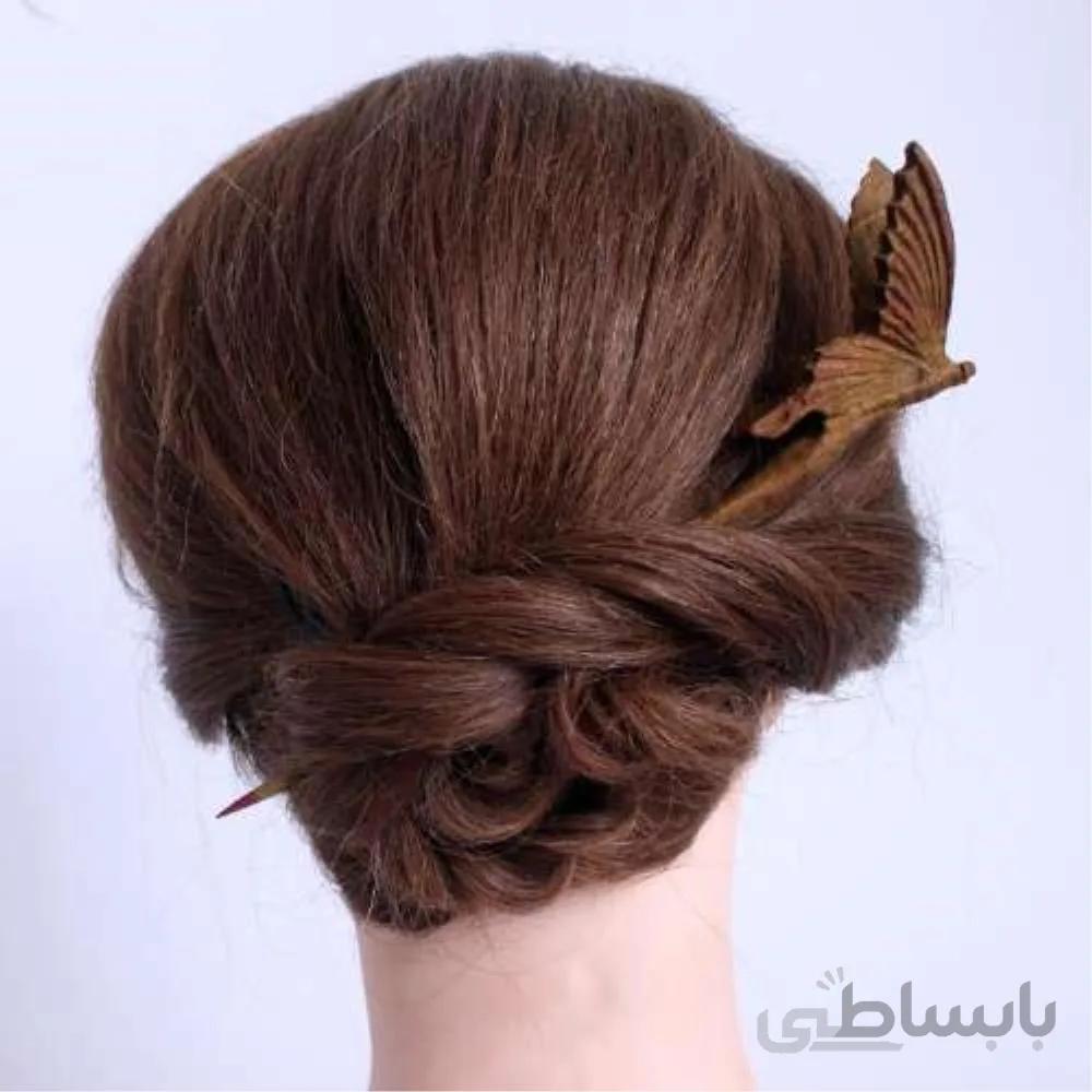 گیره مو دستساز طرح پرواز پروانه