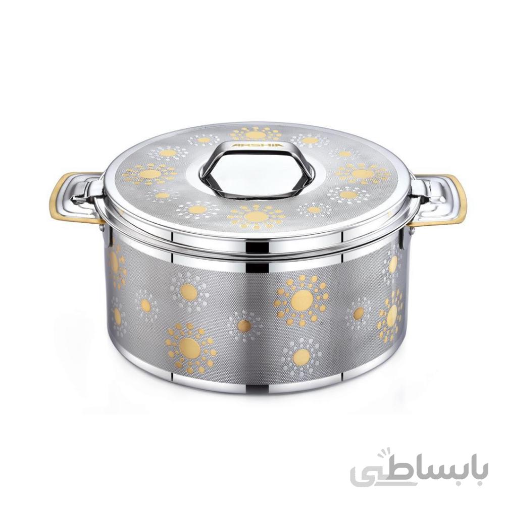 قابلمه گرم نگهدارنده غذا عرشیا مدل HP110 2704 ظرفیت 3.5 لیتر ا ARSHIA HP110-2704 HOTPOT BUBBLE DESIGN