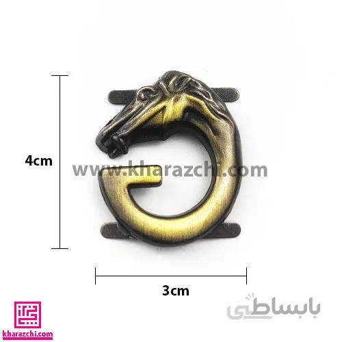 خرج کار تزیینی کد 08 اسب زرد قلم