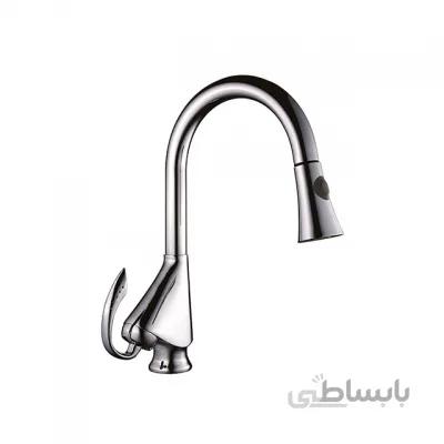 شیر سینک گوشی دار موست مدل فرانکفورت کروم
