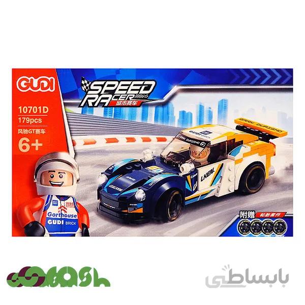 اسباب بازی ساختنی لگو ماشین مسابقه ای مدل Gudi speed racer کد 10701d