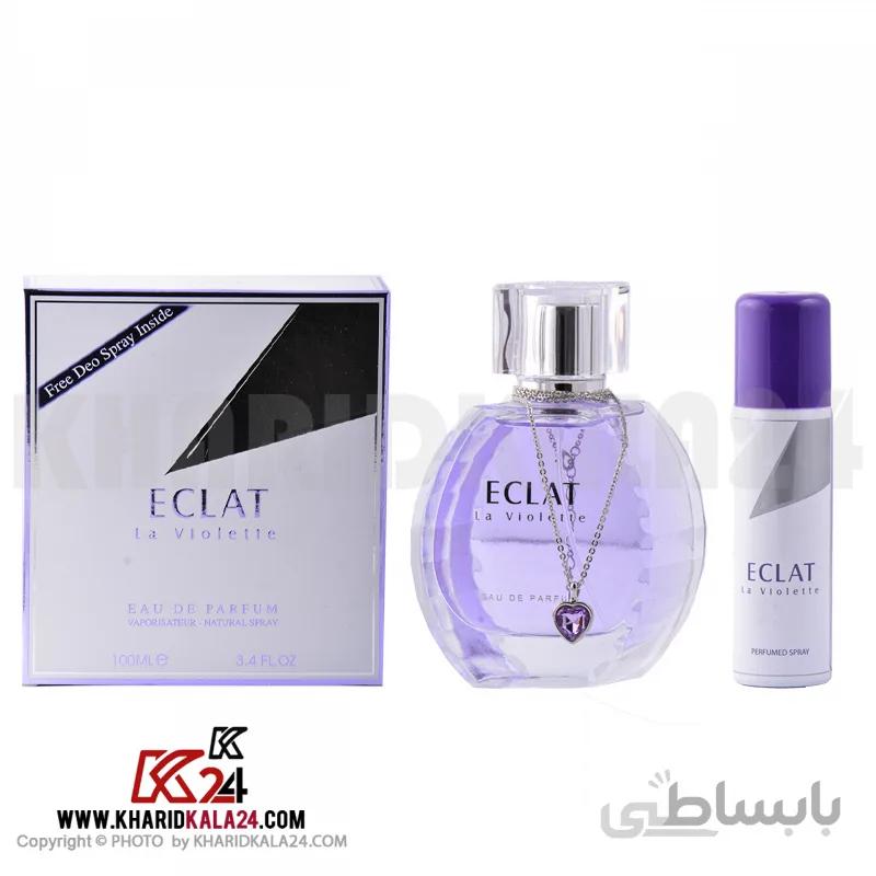 ادو پرفیوم زنانه فراگرنس ورد مدل Eclat حجم 100 میلی لیتر به همراه اسپری حجم 50 میلی لیتر ا Fragrance World Eclat For Women 100ml With Spray 50ml