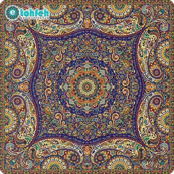 رومیزی مربع ترمه طرح پدیده کد ۸۷۱