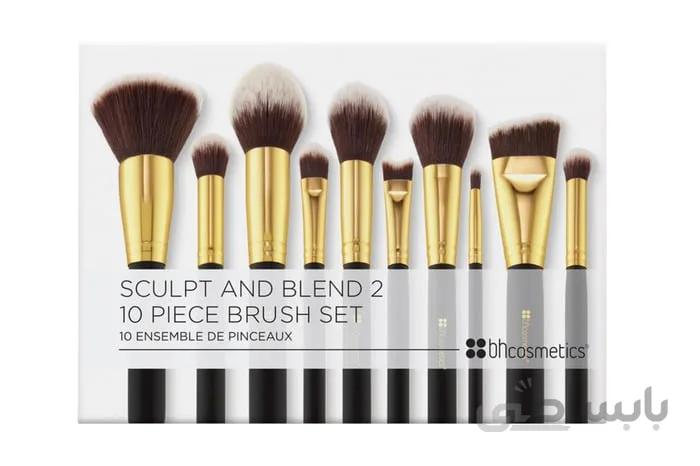 ست براش بی اچ مدل sculpt and blend 2 ا BH Cosmetics 10pc.sculpt and blend brush set