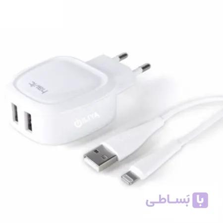 شارژر دیواری هویت مدل ST813 با کابل Lightning