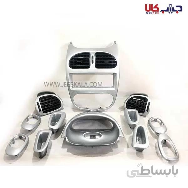 ست دکوراتیو پژو ۲۰۶ نقره ای