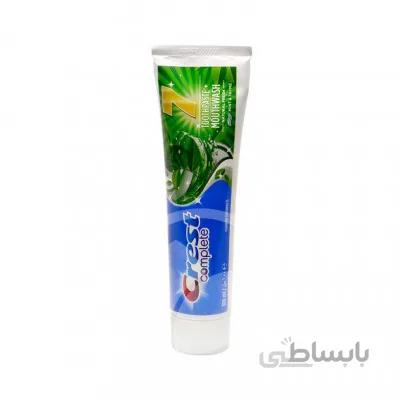 خمیر دندان 7 کاره طعم نعنا تند کرست 100 میلی لیتر ا crest complete 7 toothpaste mouthwash peppermint 100ml