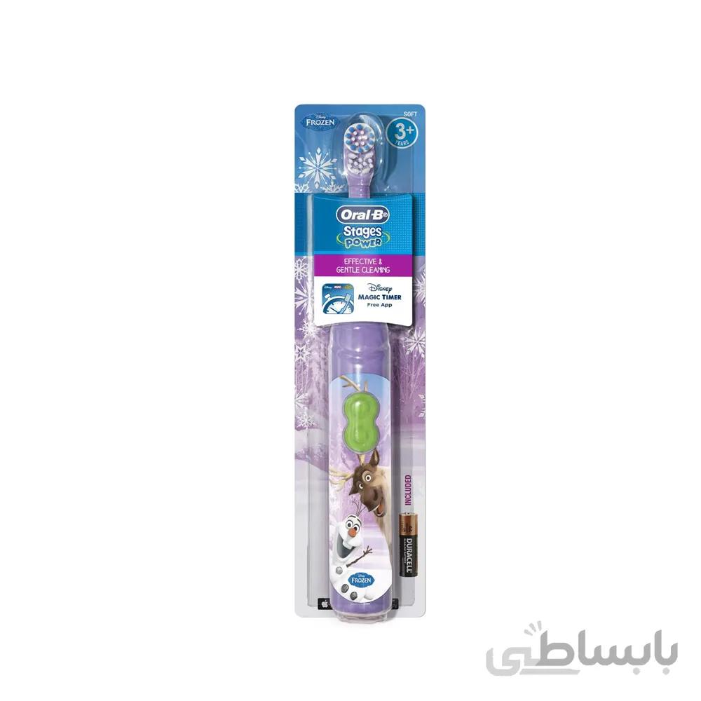 مسواک باتری دار کودک اورال بی مدل Stage power طرح Frozen