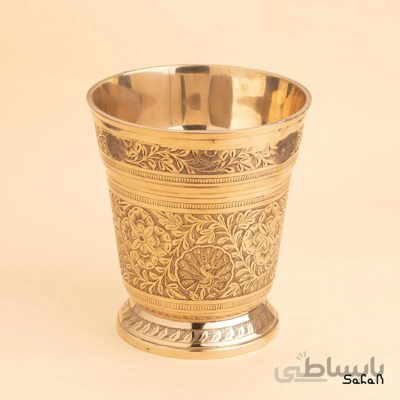 یخدان برنجی قلمزنی طلایی