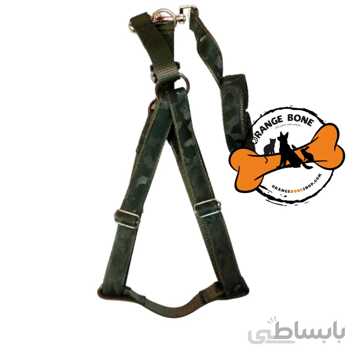 قلاده کتفی سگ طرح چرم