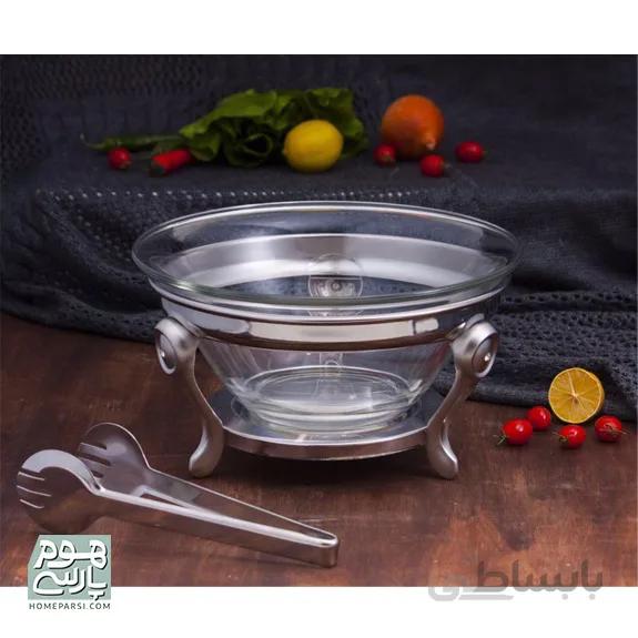 سوفله سالادخوری با انبر پایه مات سافینوکس