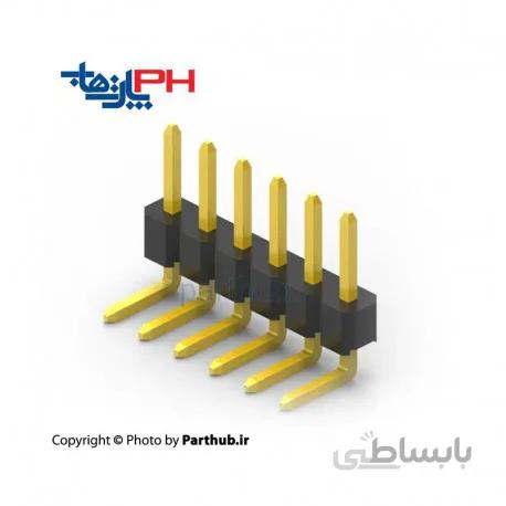 پین هدر نر 1x40 نود درجه 2mm