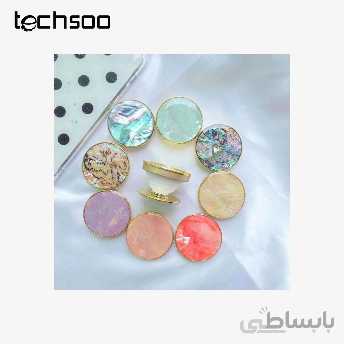 پاپ سوکت دایرهای ماربل Marble round pattern Pop socket