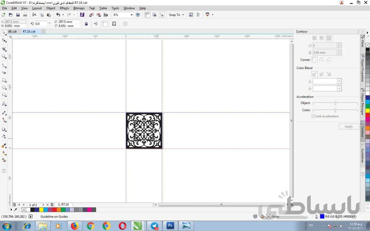 دانلود طرح cnc تایل سقفی rt10